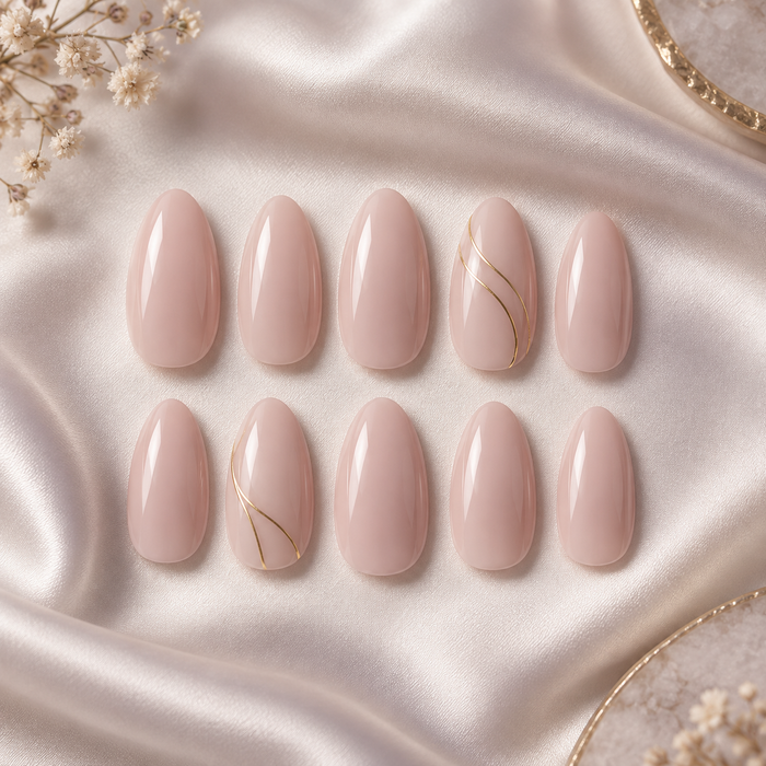 Blush Almond Nails
